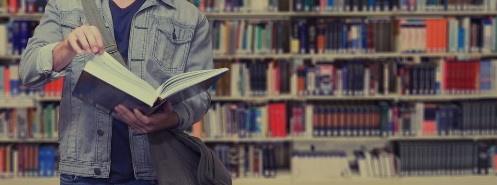 college, student, library, book, reading, bookshelf, school, university, information, literature, study, knowledge, training, young, skills, copy space